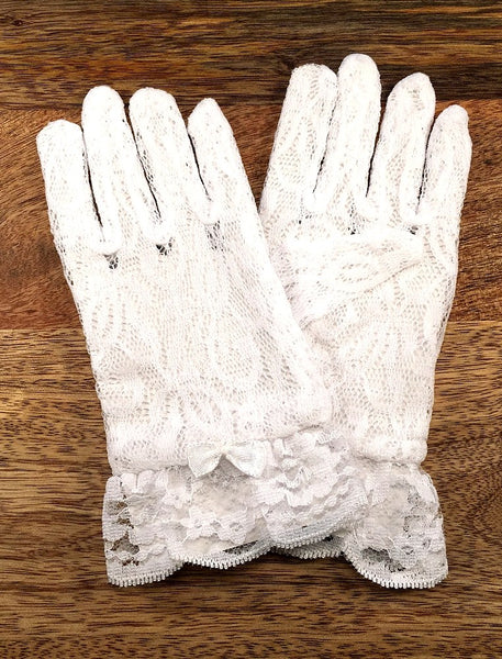 Lace Communion Gloves - Size 12-14