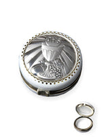 Silver Communion Rosary Box
