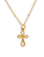 "Cara" Gold Cross Necklace