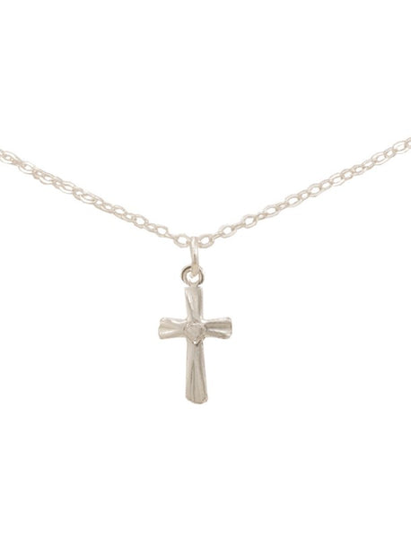 "Lara" Silver Cross Necklace