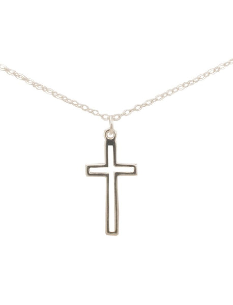 "Talia" Silver Cross Necklace