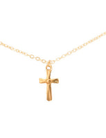 "Lara" Gold Cross Necklace