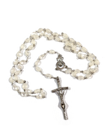 White Cat's Eye Communion Rosary
