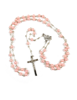 Pink Pearl Communion Rosary