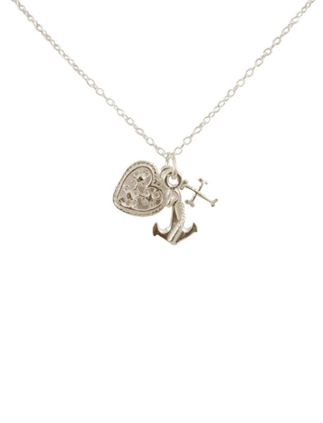 "Kaya" Sterling Silver Cross Necklace