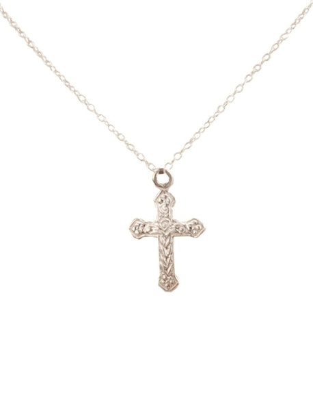 "Nikolai" Sterling Silver Cross Necklace