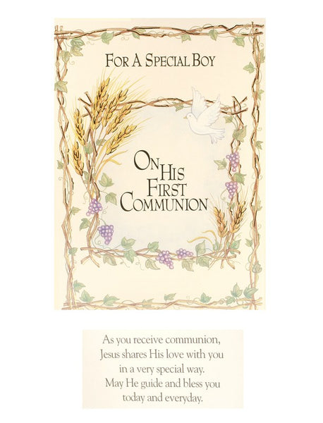 Boys First Communion Card