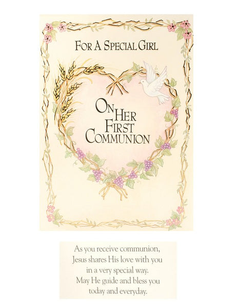 Girls First Communion Card