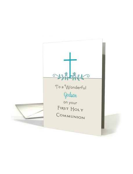 Godson First Communion Card