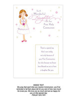 Daughter First Communion Card